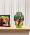 German Shepherd Cremation Urn for Ashes - Dog Memorial Urn