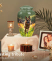 German Shepherd Cremation Urn for Ashes - Dog Memorial Urn