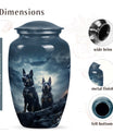 Two German Shepherd Cremation Urn for Ashes - Large Dog Urn