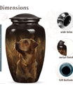 Golden Retriever Dog Pet Cremation Urn For Ashes - Large Dog Urn
