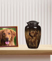 Golden Retriever Dog Pet Cremation Urn For Ashes - Large Dog Urn