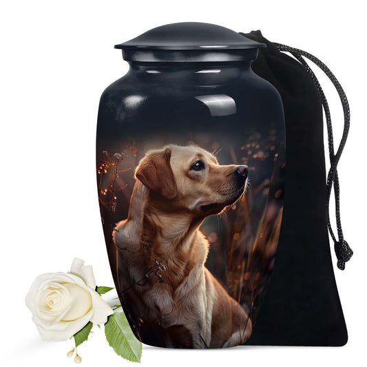 Golden Labrador Dog Pet Cremation Urn For Ashes - Pet Ashes Keepsake