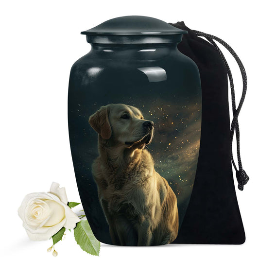 Golden Retriever Dog Pet Cremation Urn - Personalised Pet Urn