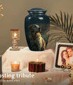 Golden Retriever Dog Pet Cremation Urn - Personalised Pet Urn