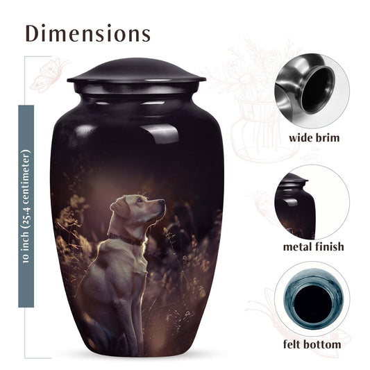Labrador Pet Cremation Urn - Unique Cremation Memorial Urn for Ashes