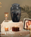 Black Labrador Dog Pet Cremation Urn For Ashes - Custom Pet Urn