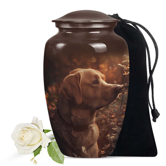 Golden Labrador Dog Pet Cremation Urn - Pet Memorial Urns