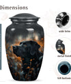 Black Labrador Dog Pet Cremation Urn For Remains - Pet Urns for Ashes