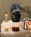 Black Labrador Dog Pet Cremation Urn For Remains - Pet Urns for Ashes