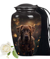 Chocolate Labrador Dog Pet Cremation Urn For Ashes - Custom Pet Urn