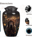 Chocolate Labrador Dog Pet Cremation Urn For Ashes - Custom Pet Urn