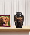 Chocolate Labrador Dog Pet Cremation Urn For Ashes - Custom Pet Urn