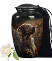 Golden Labrador Dog Pet Cremation Urn - Handcrafted Morning Light Memorial