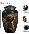 Golden Labrador Dog Pet Cremation Urn - Handcrafted Morning Light Memorial