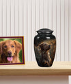 Golden Labrador Dog Pet Cremation Urn - Handcrafted Morning Light Memorial