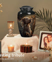 Golden Labrador Dog Pet Cremation Urn - Handcrafted Morning Light Memorial