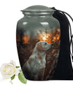 White Labrador Dog Pet Cremation Urn For Ashes - Pet Memorial Urns