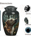 Golden Labrador Dog Cremation Keepsake Pet Urn - Small Pet Urn