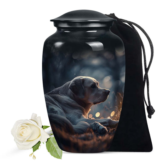 Golden Labrador Dog Pet Container For Remanis - Pet Ash Memorial