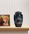 Golden Labrador Dog Pet Container For Remanis - Pet Ash Memorial