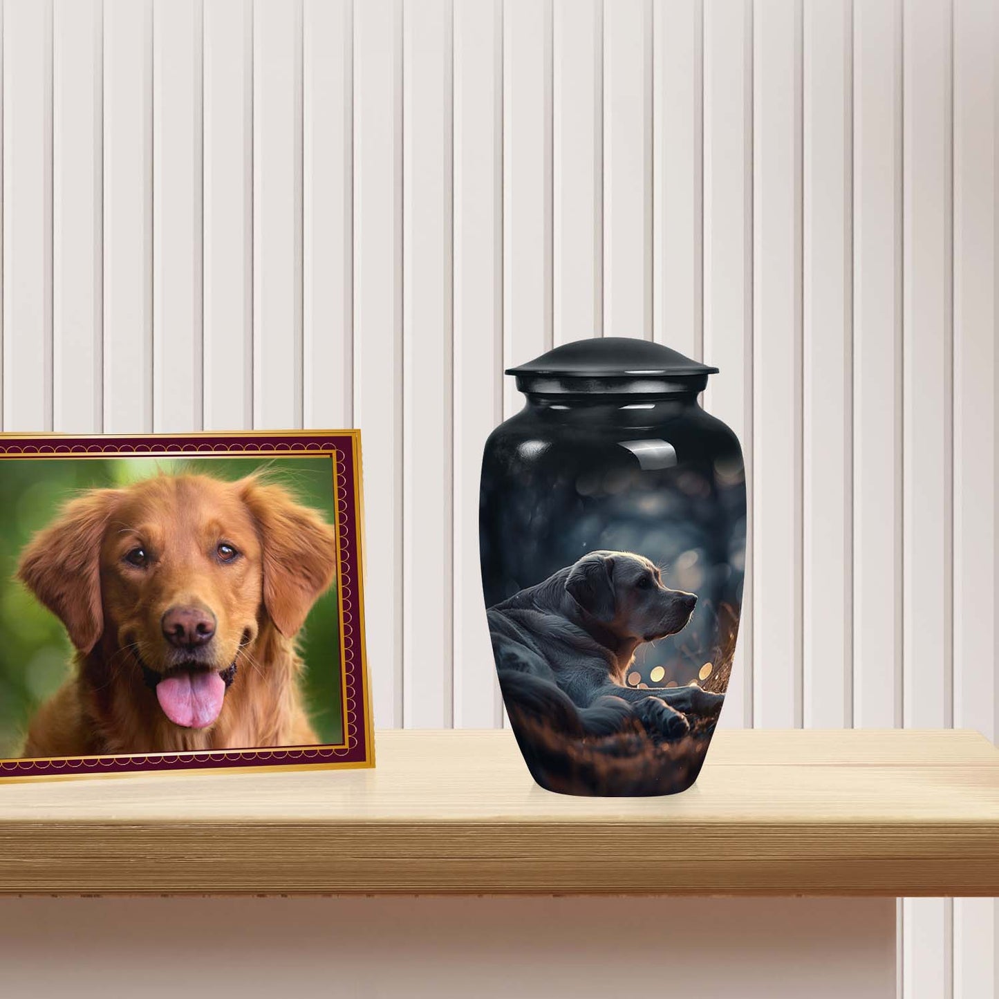 Personalized Dog Memorial Urn for Pet Ashes - Yatskia