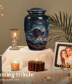 Golden Labrador Dog Pet Container For Remanis - Pet Ash Memorial