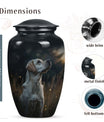 White Labrador Dog Pet Cremation Large Urn - Pet Urns for Ashes