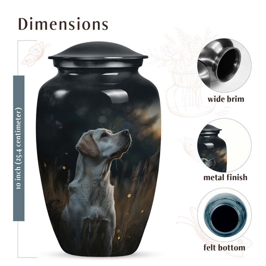 White Labrador Dog Pet Cremation Funeral Urn - Pet Urns for Ashes