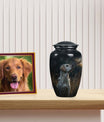 White Labrador Dog Pet Cremation Large Urn - Pet Urns for Ashes