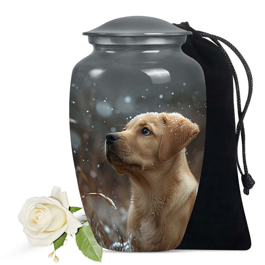 Golden Labrador Pet Dog Memorial Urn For Ashes - Large Dog Urn