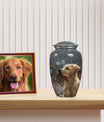 Golden Labrador Pet Dog Memorial Urn For Ashes - Large Dog Urn