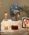 Golden Labrador Pet Dog Memorial Urn For Ashes - Large Dog Urn
