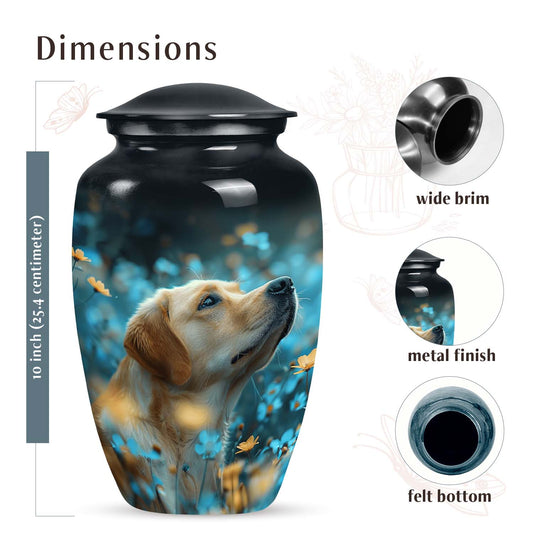 Golden Labrador Dog Pet Cremation Urn - Pet Urns for Ashes