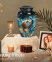 Golden Labrador Dog Pet Cremation Urn - Pet Urns for Large Dogs