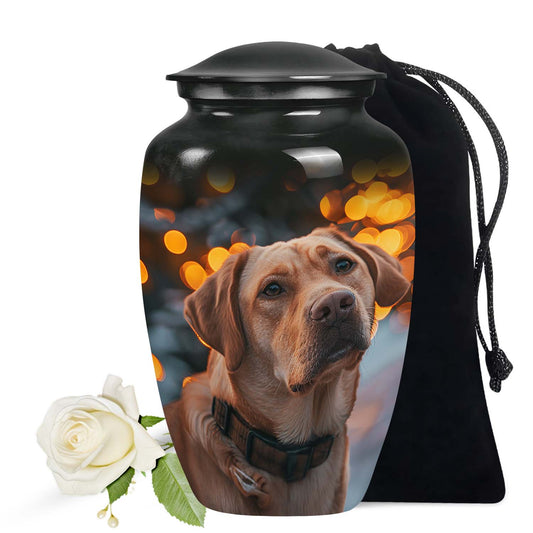 Golden Labrador Small Dog Pet Cremation Urn - Pet Memorial Urns