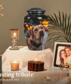 Golden Labrador Small Dog Pet Cremation Urn - Pet Memorial Urns