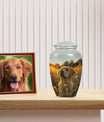 Golden Labrador Large Dog Pet Cremation Urn - Pet Memorial Urns