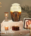 Golden Labrador Dog Pet Personalized Cremation Urn - Pet Memorial Urns