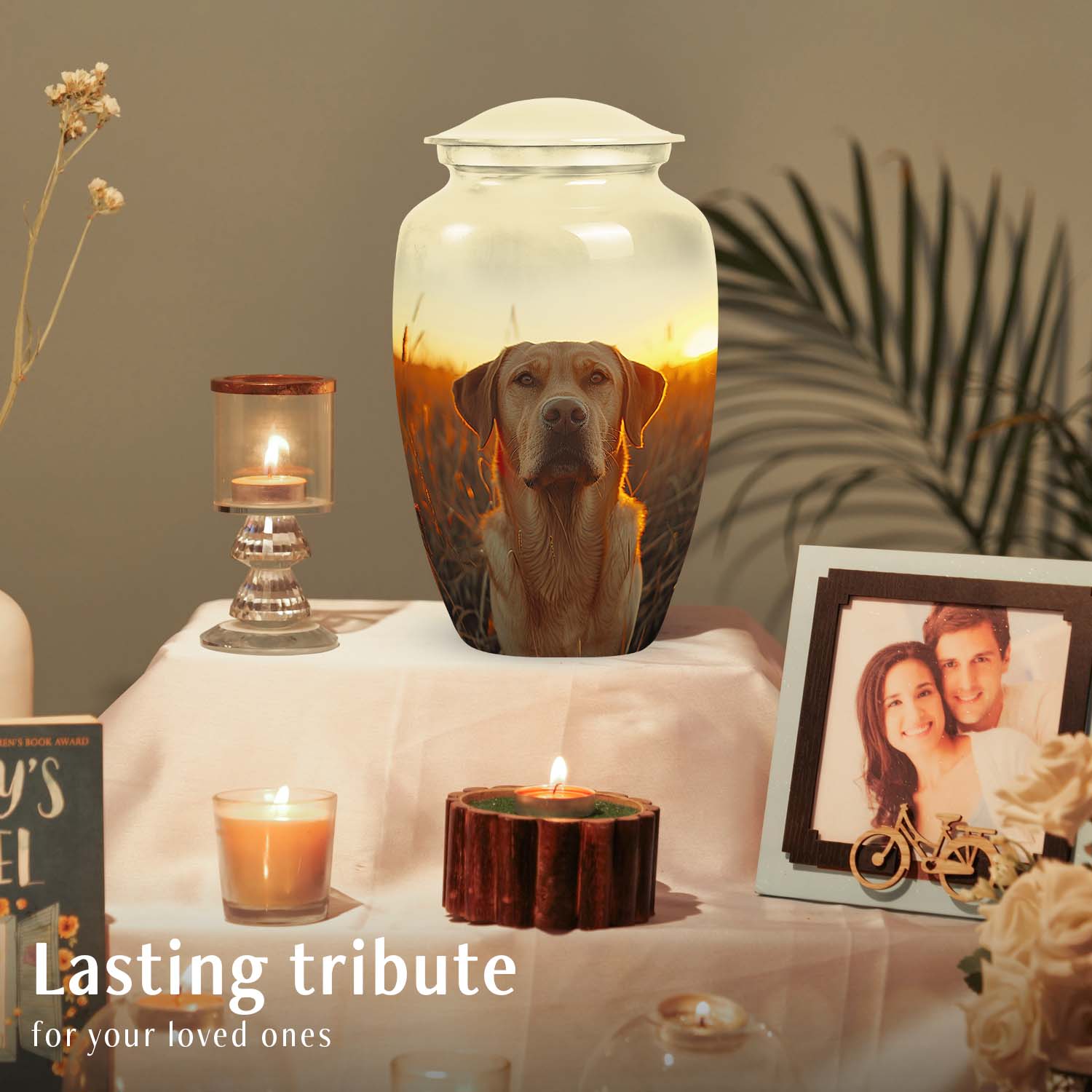 Golden Labrador Dog Pet Personalized Cremation Urn - Pet Memorial Urns