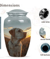Golden Labrador Dog Pet Cremation Urn - Sunrise Reflection Memorial