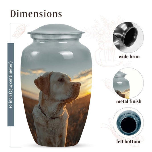 Golden Labrador Dog Pet Cremation Urn - Reflection Memorial