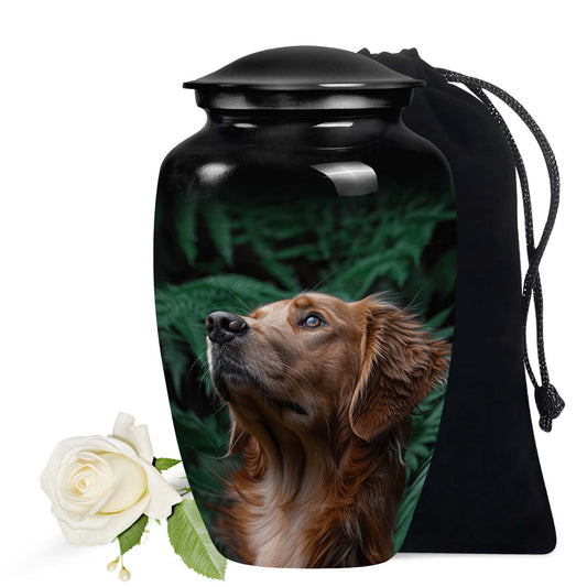 Golden Retriever Keepsake Dog Cremation Urn - Dog Memorial Urn