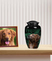 Golden Retriever Keepsake Dog Cremation Urn - Dog Memorial Urn