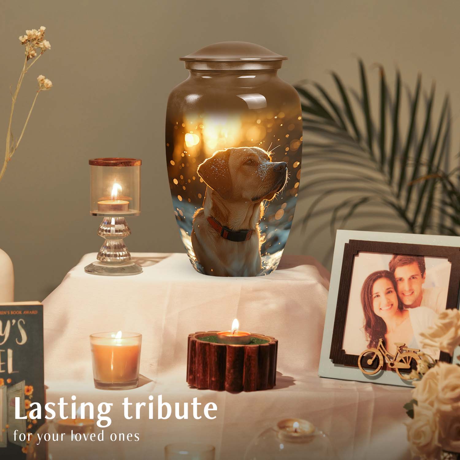 Golden Labrador Dog Pet Cremation Urn - Pet Cremation Urns for Dogs