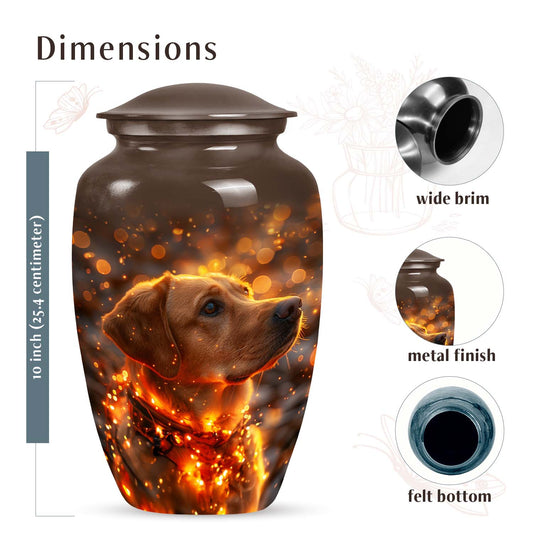 Golden Labrador Dog Pet Cremation Urn - Pet Cremation Urns for Dogs
