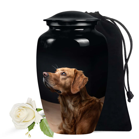 Golden Retriever Dog Pet Cremation Urn - Pet Urns for Large Dogs