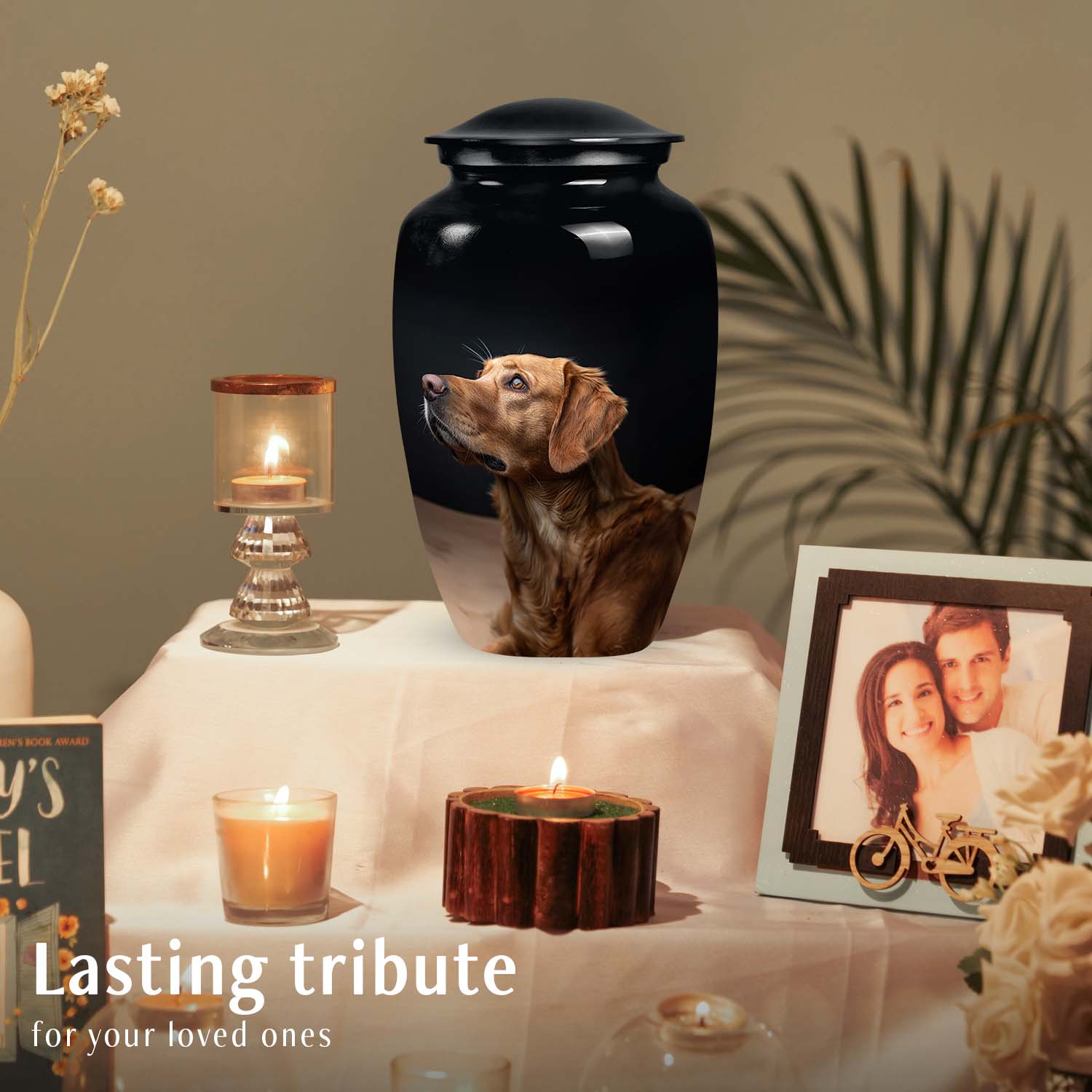 Golden Retriever Customized Cremation Urn For Dog Ashes