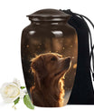 Golden Retriever Dog Pet Cremation Urn - Dog Memorial Urn