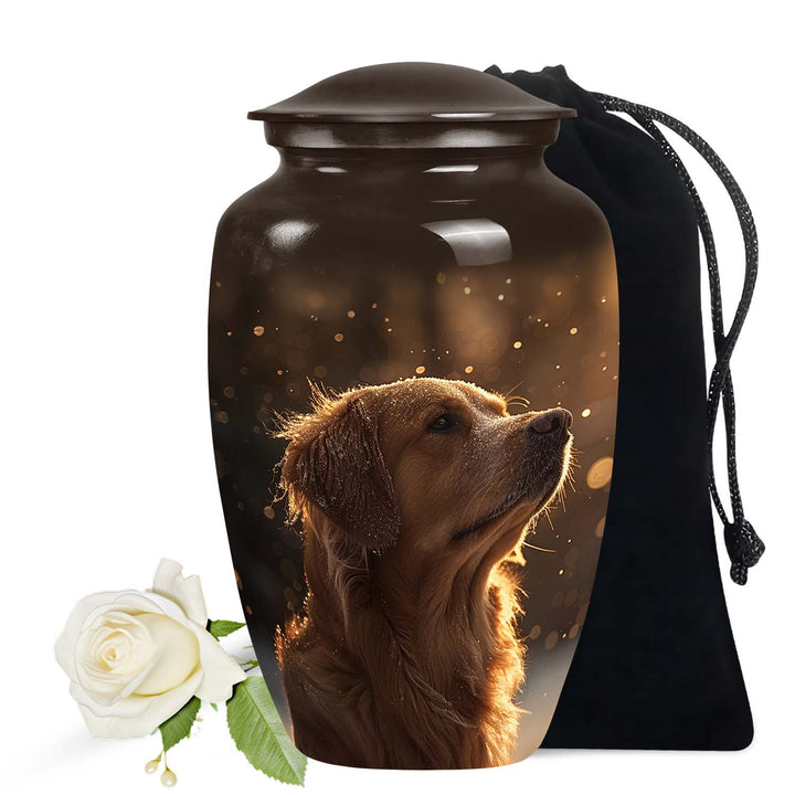 Golden Retriever Memorial Urn - Tribute Urn for Dog Lovers