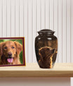 Golden Retriever Dog Pet Cremation Urn - Dog Memorial Urn